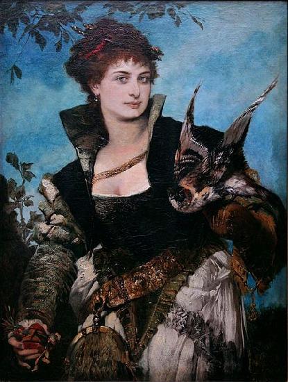 Hans Makart The Falconer